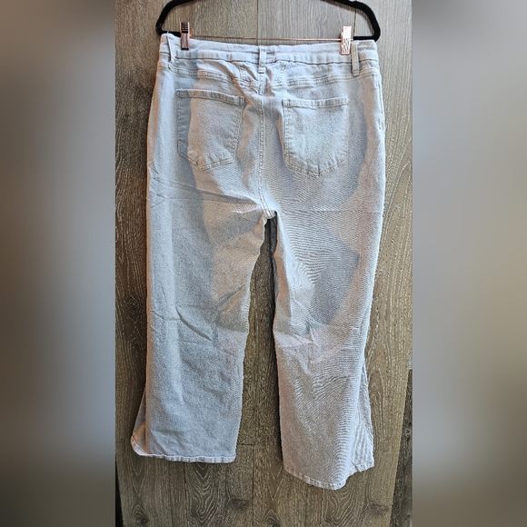 Kut from the Kloth Wide Leg Womens Soft Tan Khakis Pants Jeans Nwot - Picture 4 of 5